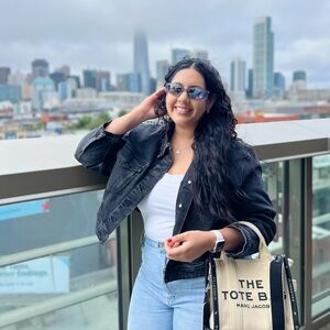 Express Dark Denim Jacket